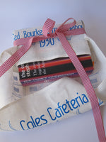 Book Wrap Gift inspiration - Coles Cafeteria Art Tea Towel